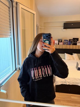 Sudadera MISBHV Negra y Rosa Talla S