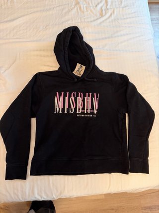 Sudadera MISBHV Negra y Rosa Talla S