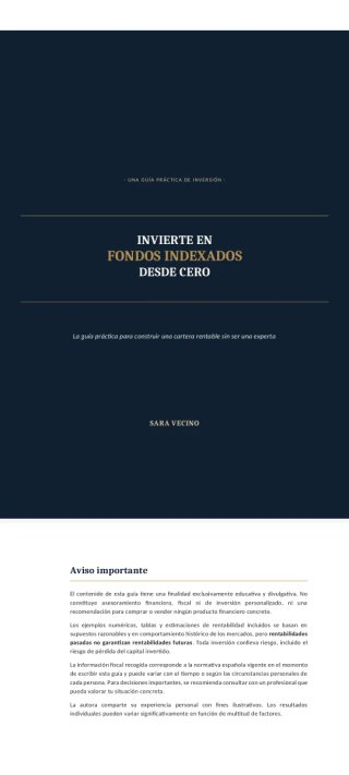 Aprende a invertir en fondos indexados desde cero.
