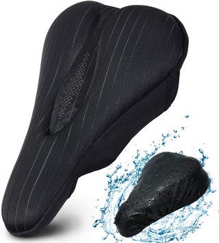 Funda de gel + impermeable para sillín bicicleta