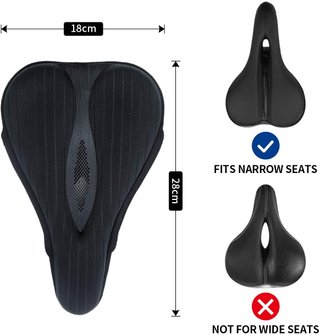 Funda de gel + impermeable para sillín bicicleta