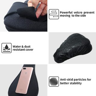 Funda de gel + impermeable para sillín bicicleta