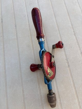Trapano a manovella vintage