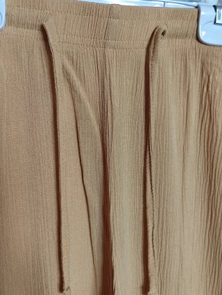 Pantalones Verano Finos Mostaza