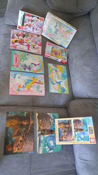 Lote 7 Puzzles Infantiles Disney y más