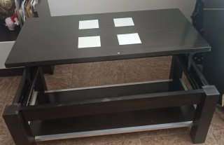 Mesa de centro elevable