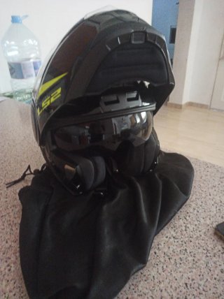 Casco Moto LS2 Niño Negro/Amarillo