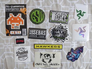 Pegatinas variadas Razer y PC Componentes