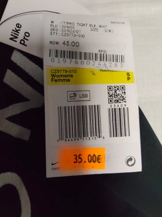 Mallas Nike Pro Negro Mujer Talla S