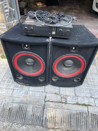 Altavoces JBSYSTEMS Negro/Rojo