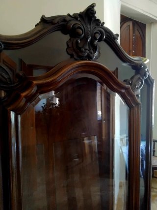 Vetrina antica legno massello 1900