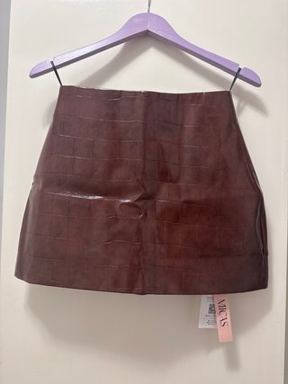 Falda Micas efecto piel cocodrilo