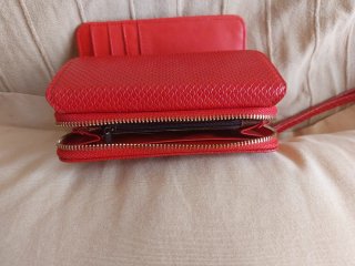 Cartera Billetera Monedero Roja