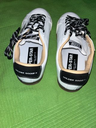 Golden Goose Superstar Blanco y Plateado
