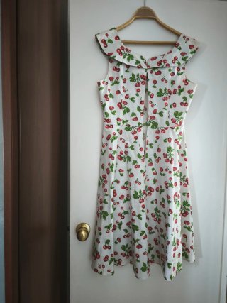 Vestido Verano Estampado Cerezas
