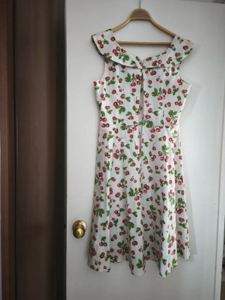 Vestido Verano Estampado Cerezas