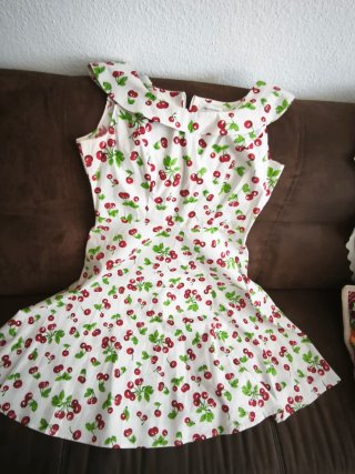 Vestido Verano Estampado Cerezas