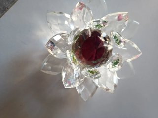 Flor de Loto Cristal Decorativa Multicolor