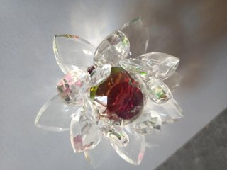 Flor de Loto Cristal Decorativa Multicolor