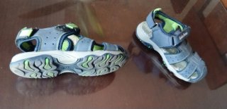 Sandalias niño Lois Jeans azul y verde