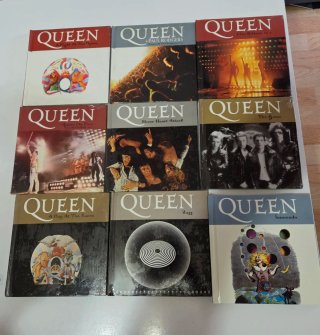 Lote 9 Libros-CD Queen