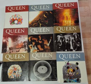 Lote 9 Libros-CD Queen