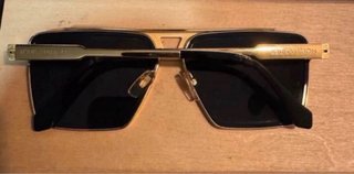 Gafas Louis Vuitton Negro/Dorado (Usadas 1 vez)