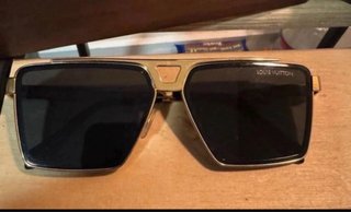 Gafas Louis Vuitton Negro/Dorado (Usadas 1 vez)