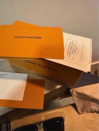 Gafas Louis Vuitton Negro/Dorado (Usadas 1 vez)