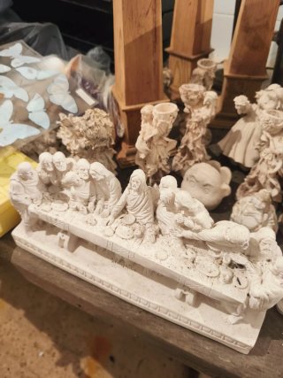 Figuras para pintar de yeso/marmolina