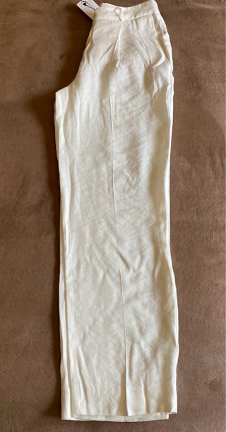 Pantalón Mango Crema Talla 34