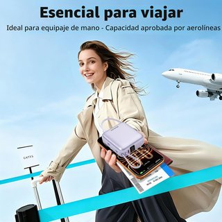 Power bank 10000 mAh 22,5 W con cavi integrati
