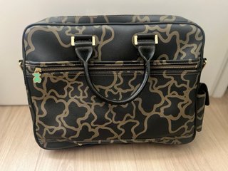 Bolsa Tous portaordenador negra y marrón
