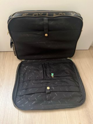 Bolsa Tous portaordenador negra y marrón