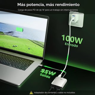 Adattatore HDMI 3 porte compatto per PC e TV