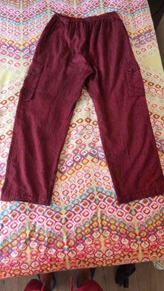 2 Pantalones Hombre Granates