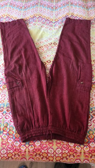 2 Pantalones Hombre Granates