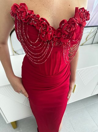 Vestido fiesta pedrería S