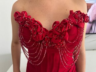 Vestido fiesta pedrería S
