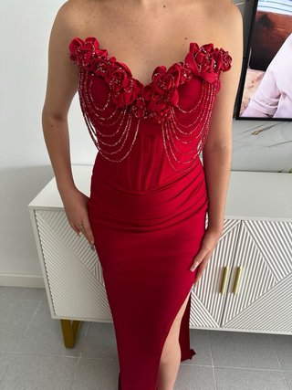 Vestido fiesta pedrería S