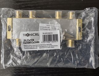 Divisor splitter antena TV satélite, 6 salidas