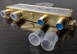 Divisor splitter antena TV satélite, 6 salidas