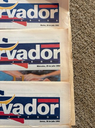 Lote periodicos semana olimpiadas 1992