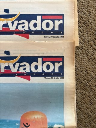 Lote periodicos semana olimpiadas 1992