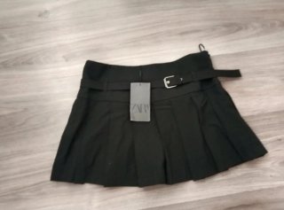 Falda Pantalón Zara Talla S Negra