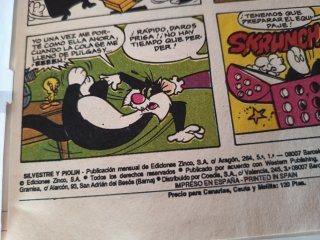 Silvestre y piolín, 1987 ediciones Zinco