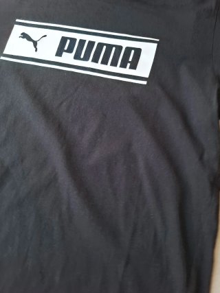 Camiseta Puma negra Talla S - Estilo Sport Casual