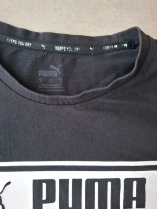 Camiseta Puma negra Talla S - Estilo Sport Casual
