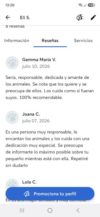 ❤️ Cuido a tu peludo como si fuera mío