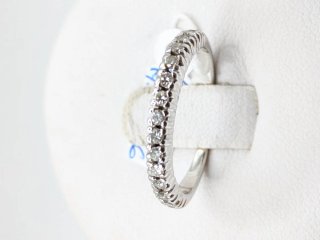 Anillo Oro 18k Blanco Diamantes